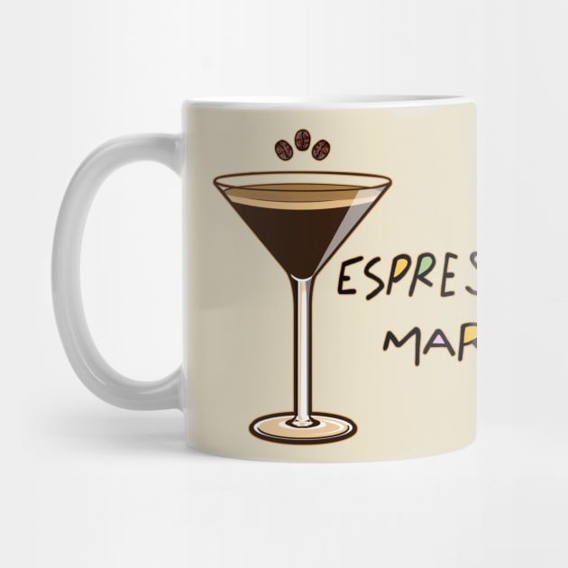 Espresso martini please - illustration vector design by Love Wild Letters